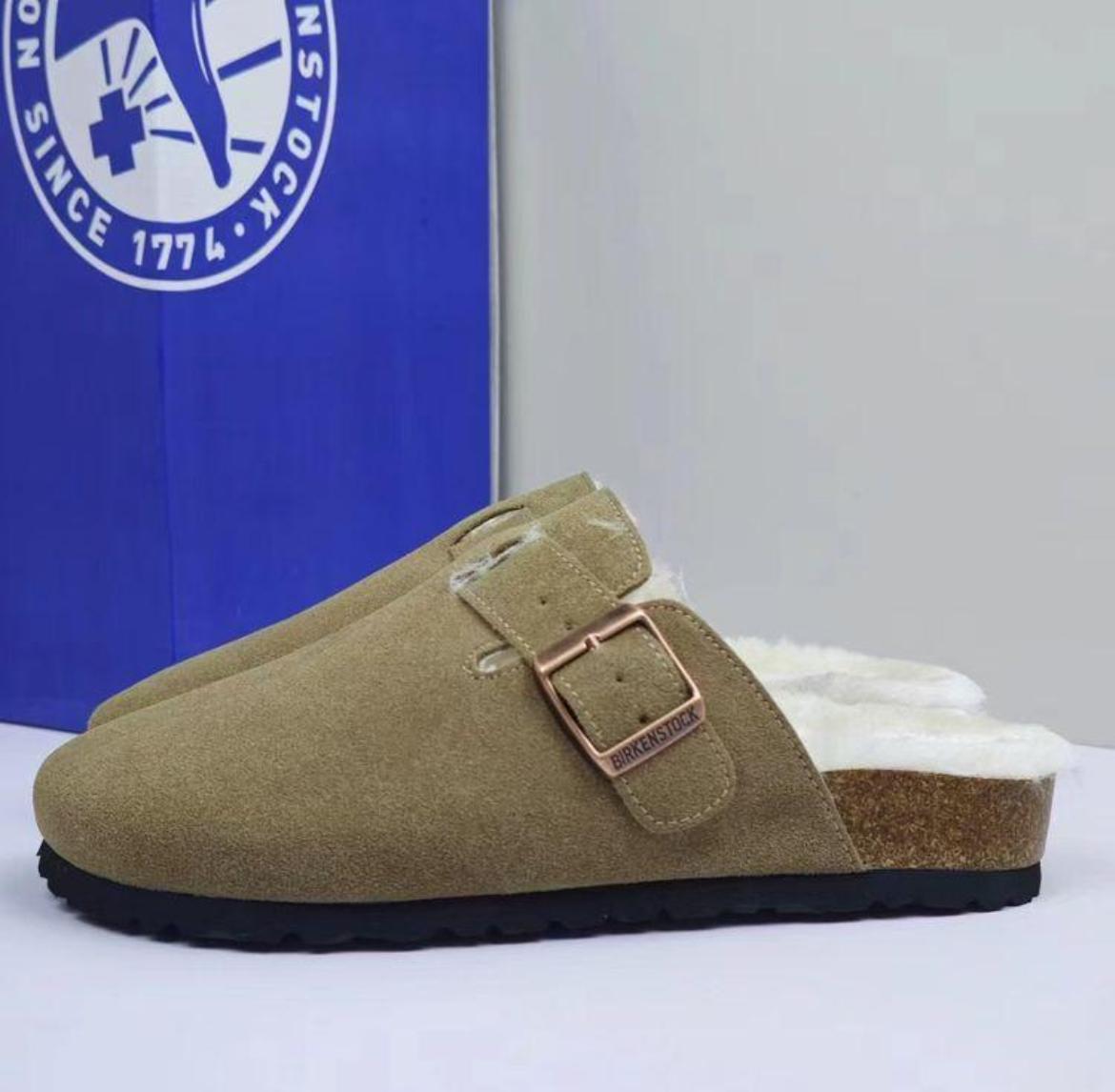 Birkenstock - Boston en fourrure d’agneau