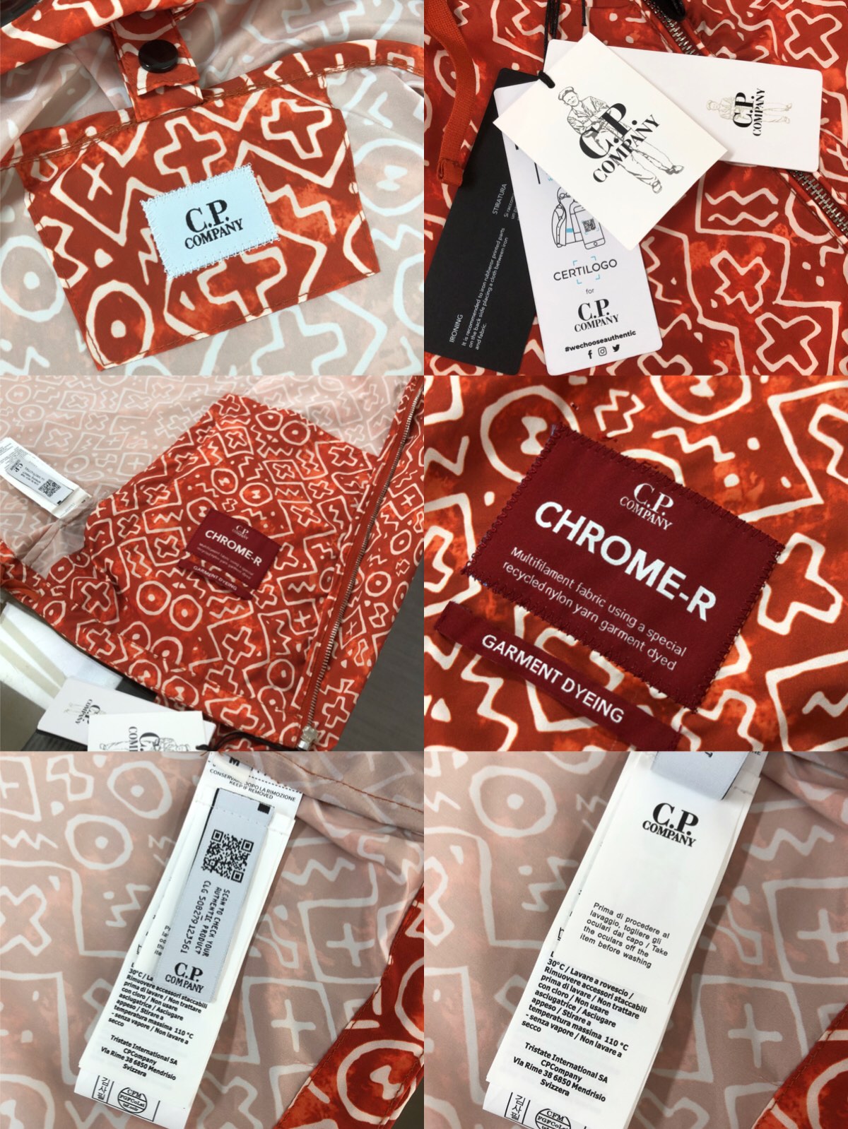 CP Company - Mosaique Jacket Red Google