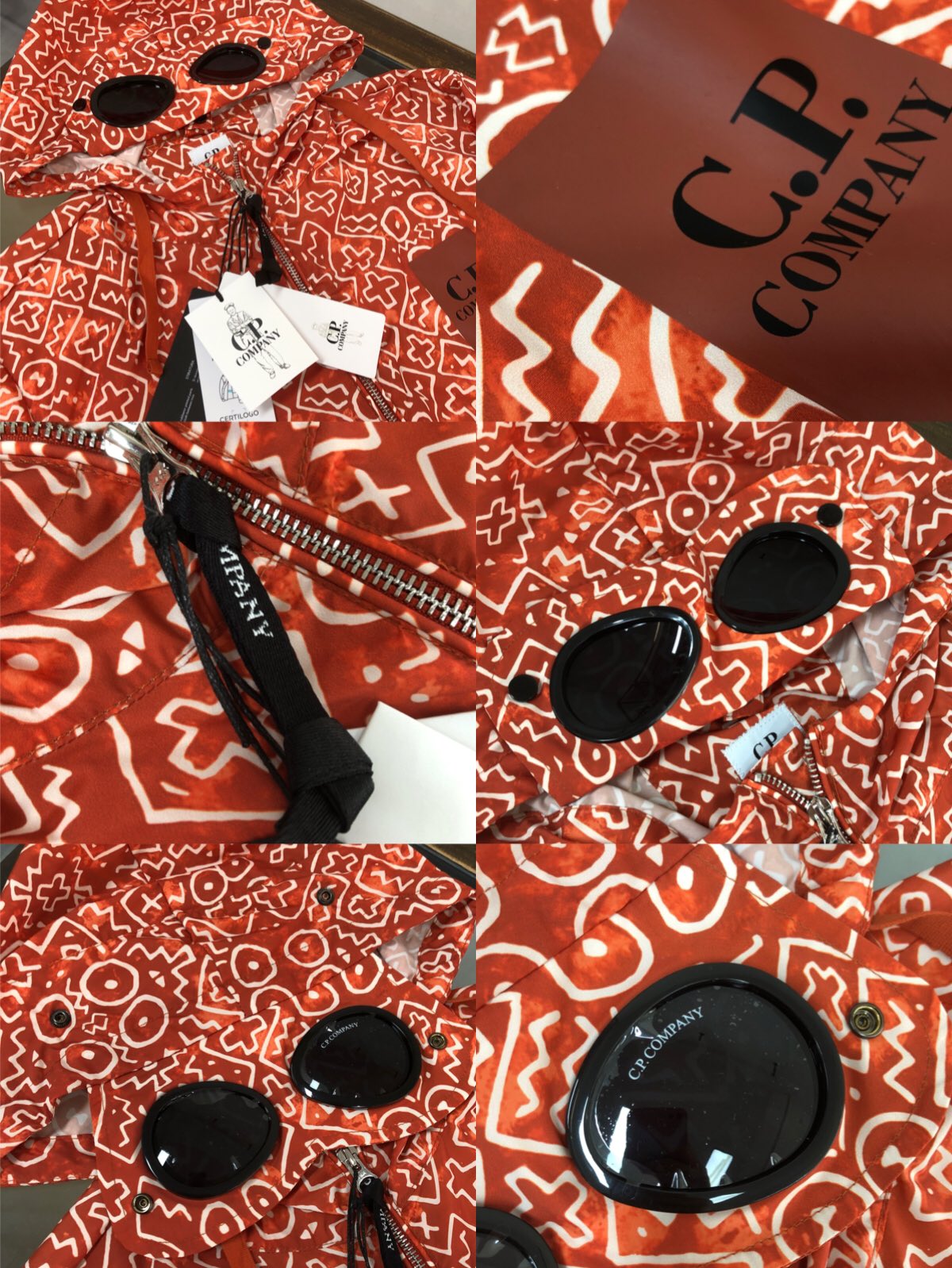 CP Company - Mosaique Jacket Red Google