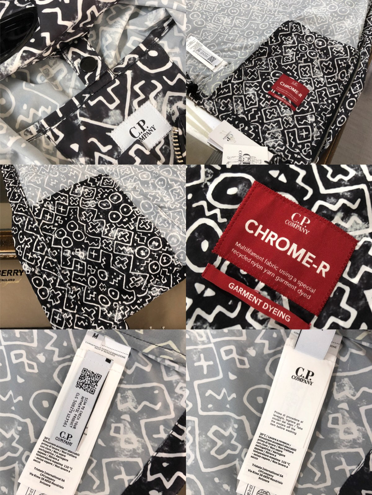 CP Company - Mosaique Jacket Black Google